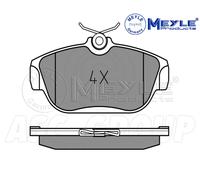 Meyle Set Pastiglia Freno, Asse Anteriore Con Anti-squeak Piastra 025 201 6418