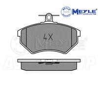 Meyle Set Pastiglia Freno, Asse Anteriore Con Anti-squeak Piastra 025 201 6819