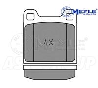 Meyle Set Pastiglia Freno, Asse Anteriore Con Anti-squeak Piastra 025 202 2815