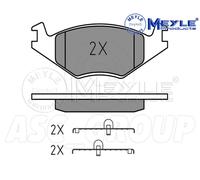 Meyle Set Pastiglia Freno, Asse Anteriore Con Anti-squeak Piastra 025 208 8717