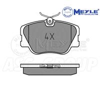 Meyle Set Pastiglia Freno, Asse Anteriore Con Anti-squeak Piastra 025 209 4119