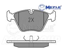 Meyle Set Pastiglia Freno, Asse Anteriore Con Anti-squeak Piastra 025 209 6820