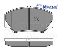 Meyle Set Pastiglia Freno, Asse Anteriore Con Anti-squeak Piastra 025 211 4117