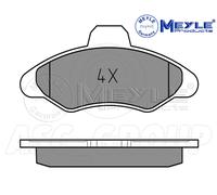 Meyle Set Pastiglia Freno, Asse Anteriore Con Anti-squeak Piastra 025 211 7118