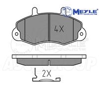 Meyle Set Pastiglia Freno, Asse Anteriore Con Anti-squeak Piastra 025 214 7018