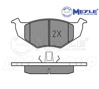 Meyle Set Pastiglia Freno, Asse Anteriore Con Anti-squeak Piastra 025 218 6615