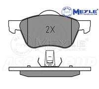 Meyle Set Pastiglia Freno, Asse Anteriore Con Anti-squeak Piastra 025 231 6017