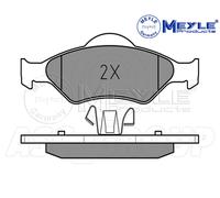 Meyle Set Pastiglia Freno, Asse Anteriore Con Anti-squeak Piastra 025 232 0018