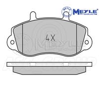 Meyle Set Pastiglia Freno, Asse Anteriore Con Anti-squeak Piastra 025 233 0218