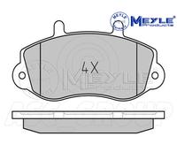 Meyle Set Pastiglia Freno, Asse Anteriore Con Anti-squeak Piastra 025 233 0218