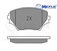 Meyle Set Pastiglia Freno, Asse Anteriore Con Anti-squeak Piastra 025 235 8517