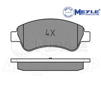 Meyle Set Pastiglia Freno, Asse Anteriore Con Anti-squeak Piastra 025 235 9919