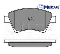 Meyle Set Pastiglia Freno, Asse Anteriore Con Anti-squeak Piastra 025 239 3018