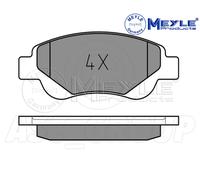 Meyle Set Pastiglia Freno, Asse Anteriore Con Anti-squeak Piastra 025 239 5917