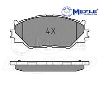 Meyle Set Pastiglia Freno, Asse Anteriore Con Anti-squeak Piastra 025 239 8317