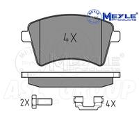 Meyle Set Pastiglia Freno, Asse Anteriore Con Anti-squeak Piastra 025 246 9318