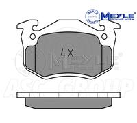 Meyle Set Pastiglia Freno,Asse Anteriore Con Anti-squeak Piatto 025 210 9615 / W