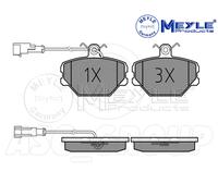 Meyle Set Pastiglia Freno,Asse Anteriore Con Anti-squeak Piatto 025 211 0016 / W