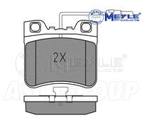Meyle Set Pastiglia Freno,Asse Anteriore Con Anti-squeak Piatto 025 212 6717 / W