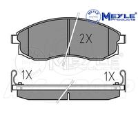 Meyle Set Pastiglia Freno,Asse Anteriore Con Anti-squeak Piatto 025 230 8617 / W