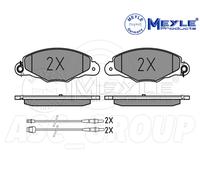 Meyle Set Pastiglia Freno,Asse Anteriore Con Anti-squeak Piatto 025 231 3518 / W