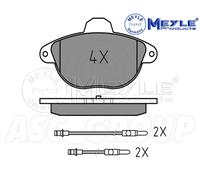 Meyle Set Pastiglia Freno,Asse Anteriore Con Anti-squeak Piatto 025 231 4617 / W
