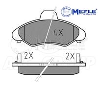 Meyle Set Pastiglia Freno,Asse Anteriore Con Anti-squeak Piatto 025 233 0018 / W