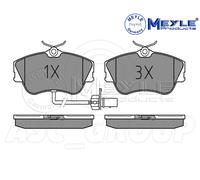 Meyle Set Pastiglia Freno,Asse Anteriore Con Anti-squeak Piatto 025 234 4519 / W