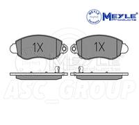 Meyle Set Pastiglia Freno,Asse Anteriore Con Anti-squeak Piatto 025 235 7718 / W