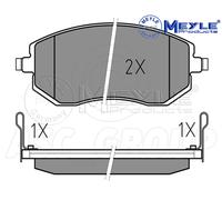 Meyle Set Pastiglia Freno,Asse Anteriore Con Anti-squeak Piatto 025 238 6517 / W