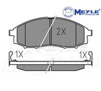 Meyle Set Pastiglia Freno,Asse Anteriore Con Anti-squeak Piatto 025 239 7017 / W