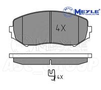 Meyle Set Pastiglia Freno,Asse Anteriore Con Anti-squeak Piatto 025 243 4617 / W