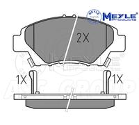 Meyle Set Pastiglia Freno,Asse Anteriore Con Anti-squeak Piatto 025 249 7915 / W
