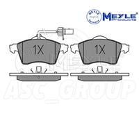Meyle Set Pastiglia Freno, Asse Anteriore Con Anti-squeak Targa 025 218 8519 / W