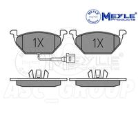 Meyle Set Pastiglia Freno, Asse Anteriore Con Anti-squeak Targa 025 231 3119 / W