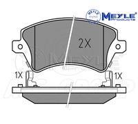 Meyle Set Pastiglia Freno, Asse Anteriore Con Anti-squeak Targa 025 237 6617 / W