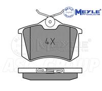 Meyle Set Pastiglia Freno, Posteriore Asse Con Anti-squeak Piastra 025 209 6115