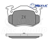 Meyle Set Pastiglia Freno, Posteriore Asse Con Anti-squeak Piastra 025 209 7311
