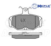 Meyle Set Pastiglia Freno, Posteriore Asse Con Anti-squeak Piastra 025 209 8113