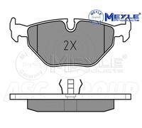 Meyle Set Pastiglia Freno, Posteriore Asse Con Anti-squeak Piastra 025 216 0717
