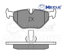 Meyle Set Pastiglia Freno, Posteriore Asse Con Anti-squeak Piastra 025 216 9117