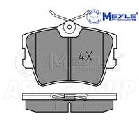 Meyle Set Pastiglia Freno, Posteriore Asse Con Anti-squeak Piastra 025 218 8217