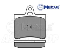Meyle Set Pastiglia Freno, Posteriore Asse Con Anti-squeak Piastra 025 233 0515
