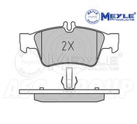 Meyle Set Pastiglia Freno, Posteriore Asse Con Anti-squeak Piastra 025 233 3416
