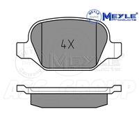 Meyle Set Pastiglia Freno, Posteriore Asse Con Anti-squeak Piastra 025 235 1716