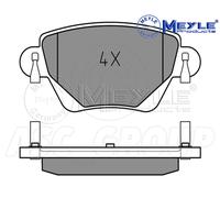 Meyle Set Pastiglia Freno, Posteriore Asse Con Anti-squeak Piastra 025 235 5717