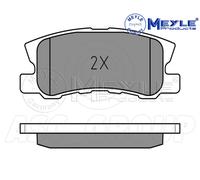 Meyle Set Pastiglia Freno, Posteriore Asse Con Anti-squeak Piastra 025 235 8216