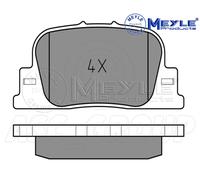 Meyle Set Pastiglia Freno, Posteriore Asse Con Anti-squeak Piastra 025 235 9215