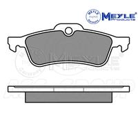 Meyle Set Pastiglia Freno, Posteriore Asse Con Anti-squeak Piastra 025 237 1616