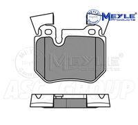 Meyle Set Pastiglia Freno, Posteriore Asse Con Anti-squeak Piastra 025 243 1517